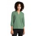 Mercer+Mettle Womens Stretch Crepe ¾ Sleeve Blouse