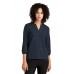 Mercer+Mettle Womens Stretch Crepe ¾ Sleeve Blouse
