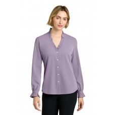 Brooks Brothers® Women’s Long Sleeve Ruffle Collar Blouse