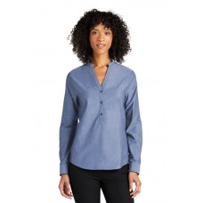 PA Ladies L/S Chambray Easy Care Shirt
